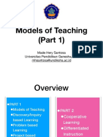 Models of Teaching (Part 1a)
