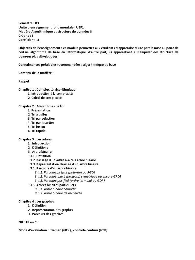 Algorithmique Cours Avec 957 Exercices Et 158 Problèmes ASD3 | PDF | Programmation informatique | Informatique