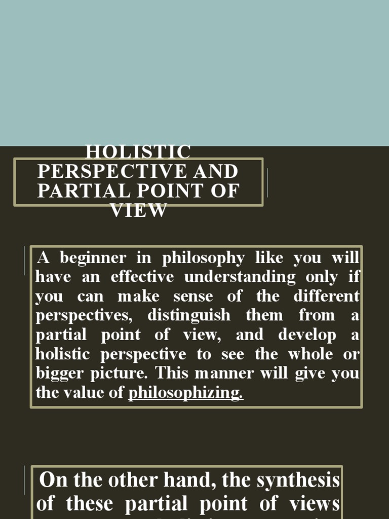 Understanding Holistic and Analytic Philosophy | PDF | Analytic ...