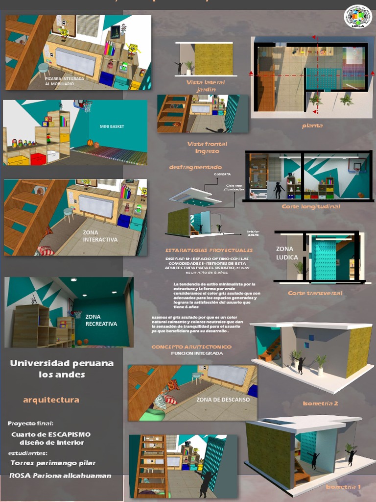 Proyecto de Diseño de Interiores Infantil | PDF | Diseño arquitectonico ...