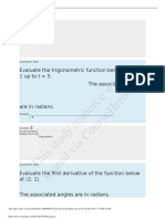 Trigonometry and calculus practice questions