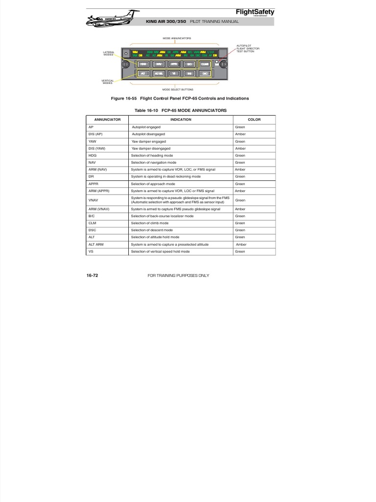 BEECHCRAFT KING AIR 350 FLIGHT MANUAL PDF visual data 2