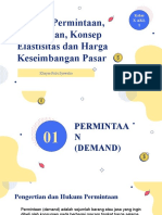 Hukum Permintaan, Penawaran, Konsep Elastisitas Dan Harga Keseimbangan Pasar