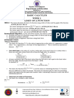 Basic Calculus Week 1 Limit of A Function