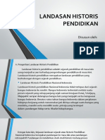 Landasan Historis Pendidikan