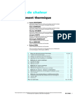 Techniques de L'ingénieur - Échangeurs de Chaleur - Dimensionnement Thermique