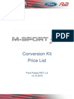 Conversion Kit Price List: Ford Fiesta R2T v.2