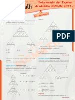 Solucionario Razonamiento Matematico UNASAM 2011 - I