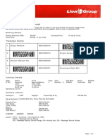 Lion Air Eticket Itinerary / Receipt: Wijaya/Rendy MR