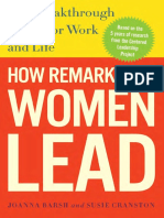 How Remarkable Women Lead by Joanna Barsh, Susie Cranston and Geoffrey Lewis - Excerpt