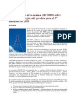 Norma ISO 50001, Energia Sustentable