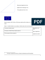 Schengen Visa Application Form