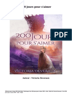 Telecharger Livre Gratuit 200 Jours Pour S Aimer PDF EPub Mobi Auteur Victoria Deveraux