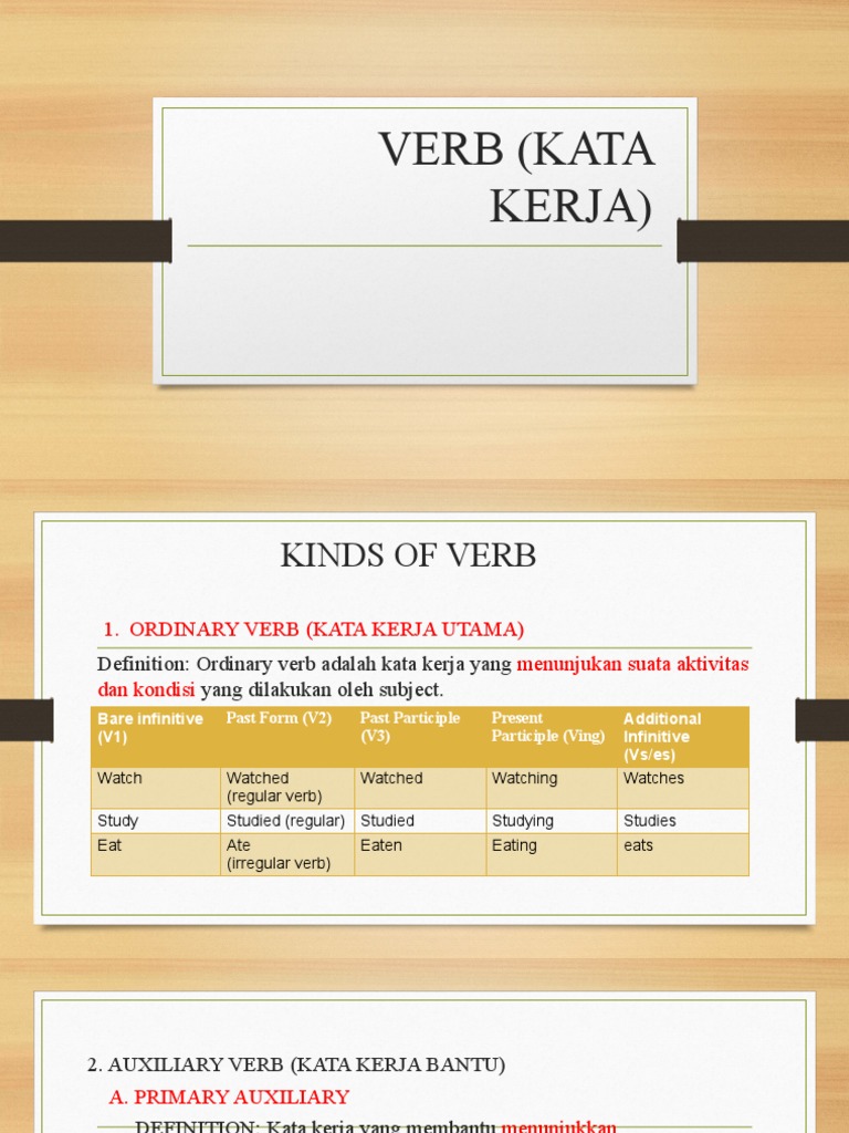 Day 2 Verb | PDF | Verb | Linguistic Typology