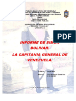 Simón Bolívar y la Capitanía General de Venezuela