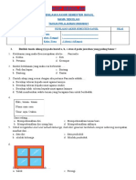 4 - Soal PAS-UAS Kelas 1 Tema 4 Kurikulum 2013