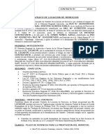 Contrato de locación de servicios de vigilancia para custodia de almacén