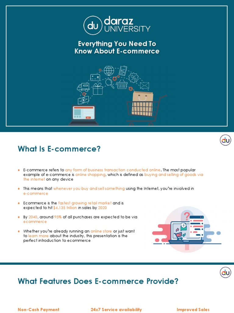 Everything You Need To Know About E Commerce Pdf E Commerce