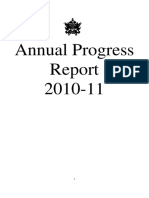 Annual Progress 2010-11