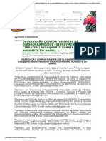 [Artigo] - OBSERVAÇÃO COMPORTAMENTAL DE ELASMOBRÂNQUIOS (GINGLYMOSTOMA CIRRATUM) NO AQUÁRIO PARAÍBA, NORDESTE DO BRASIL