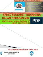 Peran Pastoral Konseling Dalam Gerakan Misi Holistik