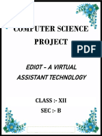 Computer Science Project: Ediot - A Virtual Assistant Technology