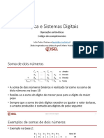 Operações aritméticas em código binário