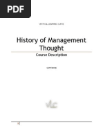 History of Management Thought