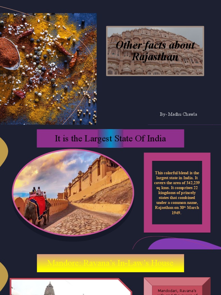 Other Facts About Rajasthan | PDF