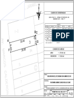 Sub Lote "3" MZ "C": Cuadro de Coordenadas