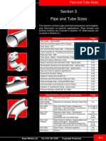 Pipe and Tube Sizes