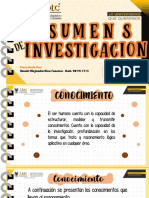 Resumen Semana de La Investigacion