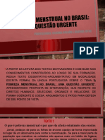 A POBREZA MENSTRUAL NO BRASIL - UMA QUESTÃO URGENTE