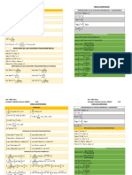 Tabla de Integrales