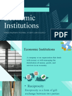 Lesson 9: Economic Institutions