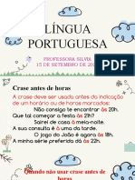 Língua Portuguesa: Professora Silvia 15 de Setembro de 2021
