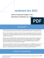 SBP Amendment Act 2021 Key Changes