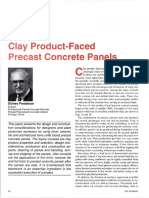 Clay Product-Faced Precast Concrete Panels