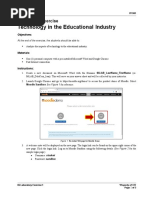 Technology in The Educational Industry: Laboratory Exercise