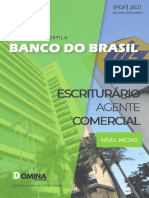 Banco Brasil BB Escriturario Agente Comercial Amostra