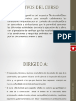 Modulo I Aspectos Generales de La Inspeccion Tecnica de Obras