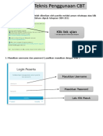 Petunjuk Teknis Penggunaan CBT: Klik Link Ujian