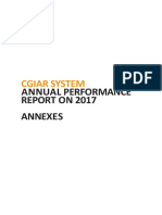 Cgiar System: Annual Performance Report On 2017 Annexes