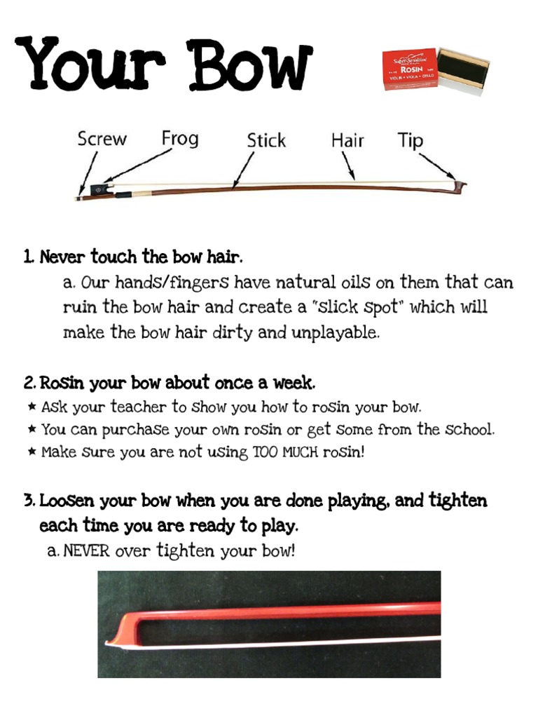 How To Take Care of Your Bow 2022 | PDF