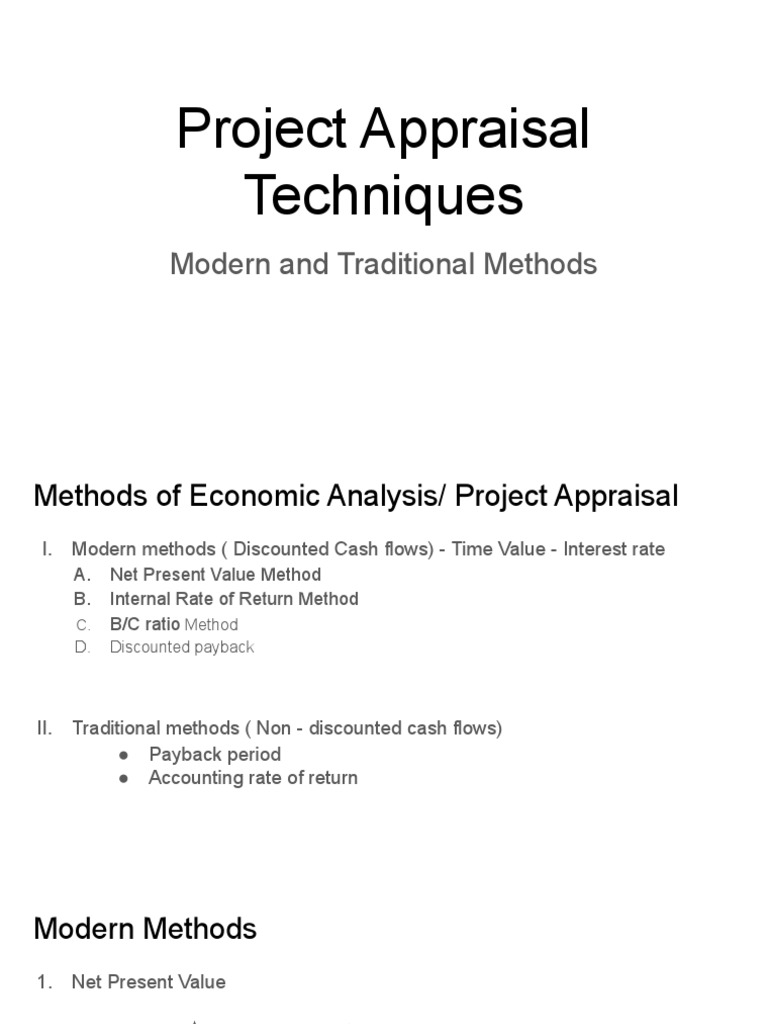 project-appraisal-techniques-pdf