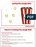 Popcorn Counting Play Dough Mats: Simple Fun For Kids