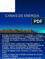 Canais de Energia e seus principais pontos