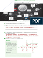 Temperaturas planetas distancia sol