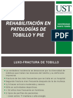 Rehabilitación en Patologías de Tobillo y Pie