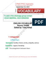 Vocabulary September 22